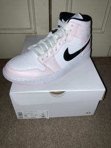 Chaussures et baskets femme Air Jordan 1 Mid (GS) White/ Rose Gold-Black