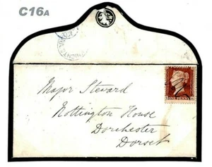 GB Cover PEN-CANCELLED PENNY RED Posted *Knightsbridge* 1858 {samwells}C16a - Picture 1 of 6