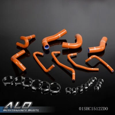 Dark Orange Silicone Heater Radiator Hose Fit For Mazda Miata MX5 1.8L 94-97 - Image 1 of 4