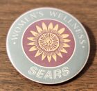 Women's Wellness - Sears Flower Design Clip Button - Purple Grey - 2 1/8'