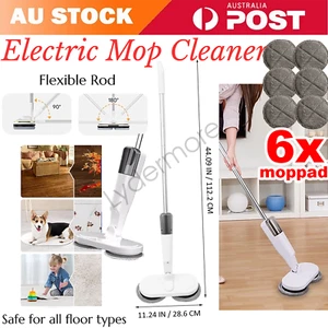 Cordless Electric Mop Cleaner 7-In-1 Floor Polisher Sweeper Washer Scrubber Set - Picture 1 of 13