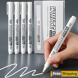 3 Stück weiße feine Spitze wasserfest Zeichnung & Graffiti Marker Stifte für Kunst & Design - Bild 1 von 8