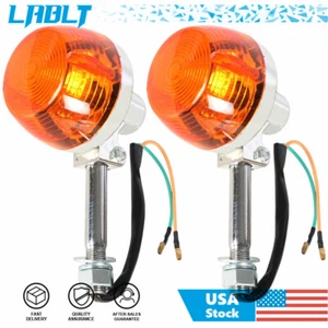 LABLT 2Pcs Turn Signal Light 8mm 12V For Honda CT70 90 XL100 CB350 450 750 CM400 - Picture 1 of 9