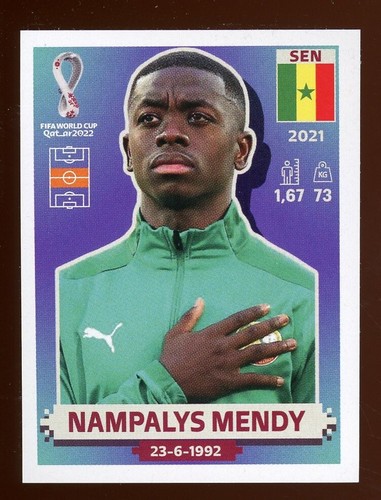 2022 Qatar Fifa World Cup Panini Sticker NAMPALYS MENDY Senegal SEN15 ...