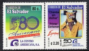 1035 - El Salvador 1995 -80th Anniversary of La Centro Americana S.A. - MNH Set