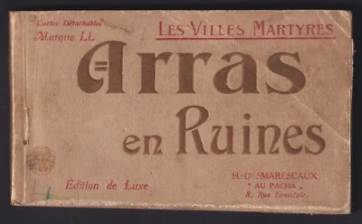 FRANCE (28845): WWI ARRAS en RUINES book of 18 unused postcards - Image 1 of 4