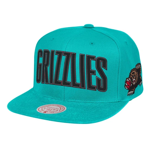 Mitchell & Ness Teal NBA Vancouver Grizzlies Short Hook HWC Snapback - OSFA Cover