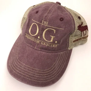 The O.G. Oquossoc Grocery Hat Oquossoc Village Maine Moose - Picture 1 of 5