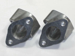Triumph Fer Tête T110 6T TR6 Double Carburateur Collecteur Admission Set - Picture 1 of 3