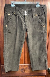 True Religion Damen braun Cord kurze Hose Größe 29 Made in USA Vintage - Bild 1 von 8