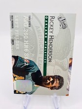 1995 Donruss Studio- Rickey Henderson #123- Oakland Athletics MLB- EX