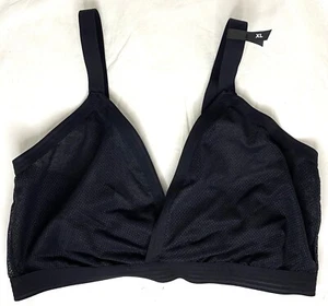 DKNY DK7626 Black Sheer Wireless Bra Black Size XL - Picture 1 of 5