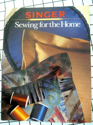 Singer SEWING FOR THE HOME 1995 soft cover book 128pg quilt sew SeeTOC - Image 1 of 4