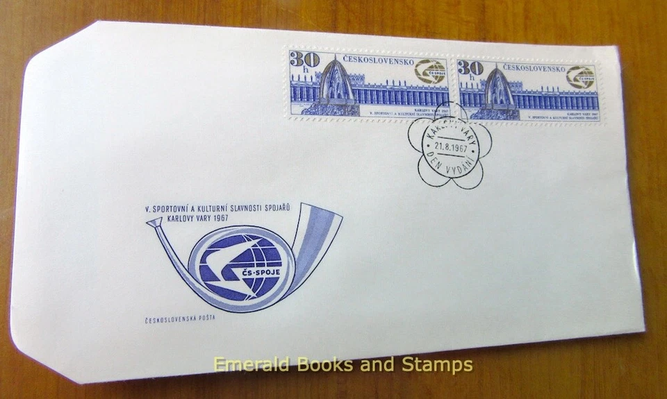 EBS Czechoslovakia 1967 - Colonnade and Spring, Karlovy Vary - Michel 1719 - FDC - Image 1 of 1