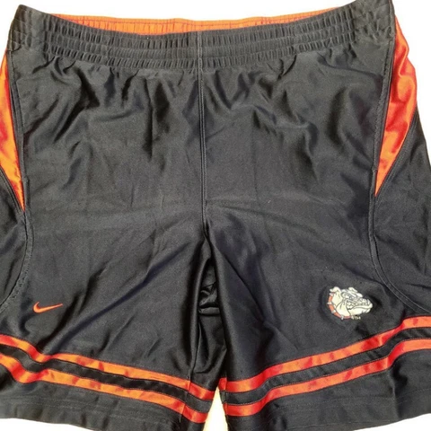 Nike Mens NCAA Gonzaga Bulldogs Performance Athletic Shorts Navy Red 18"x19" Cover