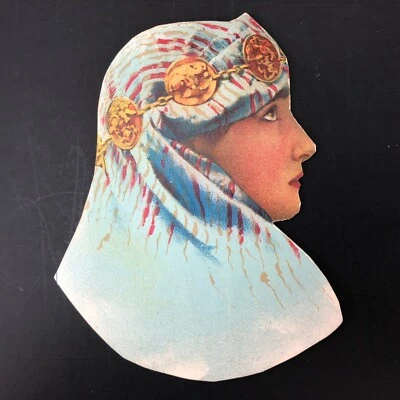 Paper Doll Advertising Lawrence of Arabia Victorian Trade Card Keffiyeh Man RARE - Image 1 of 4