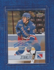 Autógrafos de hockey CHL Upper Deck 2017-18 # 47 Logan Stanley automático - Imagen 1 de 2