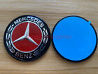 Black RED Hood Flat Badge Emblem (Paste) For Mercedes Benz A C E S ML CLS Class Mercedes-Benz cls-class