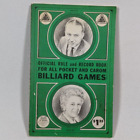 Vtg Offical Rule And Record Book For All Pocket And Carom Billiard Games 1968