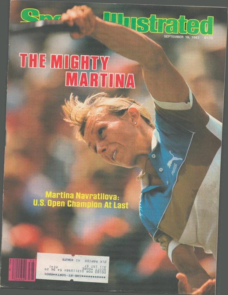 Sept 19 1983 SPORTS ILLUSTRATED- U.S. OPEN CHAMP MARTINA NAVRATILOVA - Image 1 of 1
