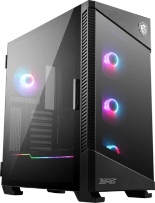 4719072829315 MSI MPG VELOX 100R Mid Tower Gaming Computer Case 'Black, 4x  - Image 1 of 4