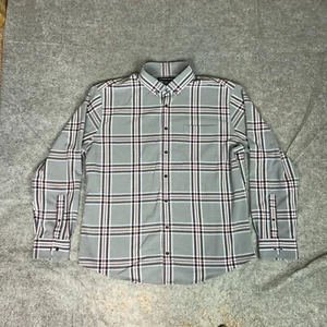 Mizzen Main Herren Hemd 2XL XXL Besatz grau orange kariert Button Corp Academia Top - Bild 1 von 9