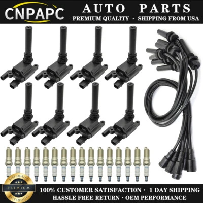 Bobina de encendido CNPAPC UF378 bujía y cables para Dodge Ram 1500 2500 3500 5,7 L Foto 1 de 4