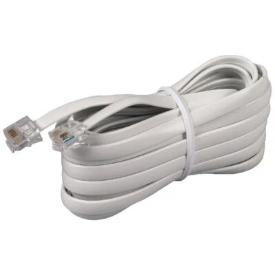 RCA TP231WHR White Phone Line Cord (15ft) - Image 1 of 2