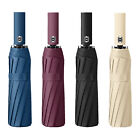 Large Automatic Umbrella Sun & Rain Umbrella Anti UV 12 Ribs Tri-fold Umbrella