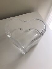 Glass Heart Candy Trinket Bowl Gift