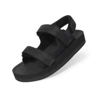 Indosole Adventurer Damen-Sandalen verstellbare Riemen schwarz Größe 10-11 USA - Bild 1 von 4
