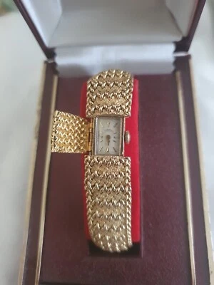 RELOJ PULSERA VINTAGE GIRAD PERREGAUX ORO AMARILLO MACIZO 14K DAMAS. S15, 46g  Foto 1 de 4
