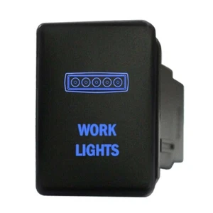 Druckschalter 913B ARBEITSLEUCHTEN 12V 3A für Toyota Prado Landcruiser LED BLAU EIN-AUS - Bild 1 von 1