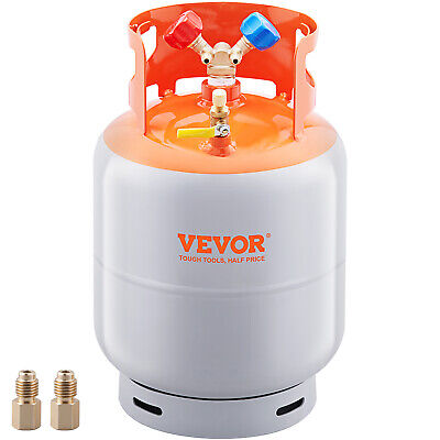 VEVOR Refrigerant Recovery Reclaim 30 LBS Cylinder Tank 400 PSI Liquid Y Valve • 62.04$