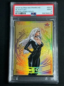 2024 Ultra Matriarchs Medallions Gold Black Cat #M13 PSA 9 MINT MCU SP POP 1 - Picture 1 of 2