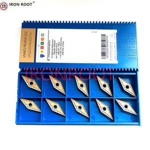 100 VNMG160404-QM GP1120 CNC Metall Drehwerkzeug Gewinde Hartmetalleinsatz für Stahl - Bild 1 von 6