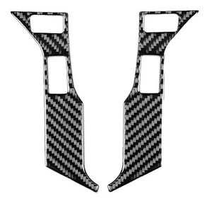 Real Carbon Fiber Steering Button Cover Sticker Decal Trim #C Fits 16-23 TACOMA - Foto 1 di 3
