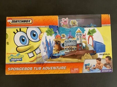 Matchbox SpongeBob Tub Adventure Playset with Boat Vehicle Rare New - Image 1 of 2