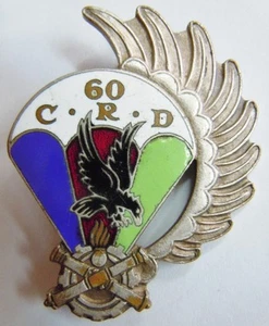 Insigne Parachutiste 10° DP 60° CRD AFN GUERRE D'ALGERIE ORIGINAL - Picture 1 of 1