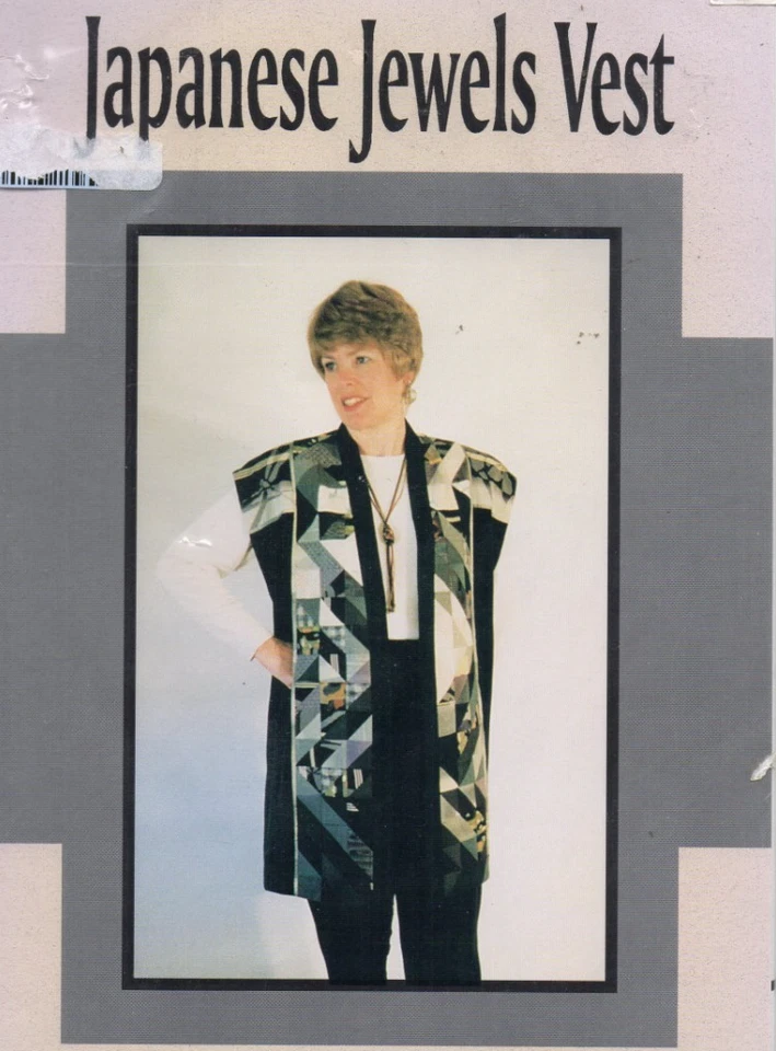 JAPANESE JEWELS VEST SEWING PATTERN  uncut - Image 1 of 1