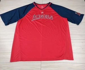 Majestic Los Angeles Angels Trikot Shirt Herren 2XL MLB Baseball genäht V-Ausschnitt - Bild 1 von 9