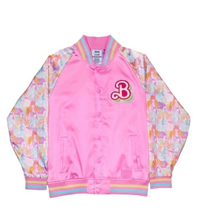 Barbie 65th Anniversary Unisex Bomber Jacket XL Loungefly NWT - Picture 1 of 6