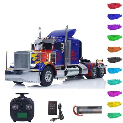 Customized TAMIYA 6x4 1/14 RC Tractor Truck RTR ST8 Radio Control Sounds Lights - Image 1 of 4