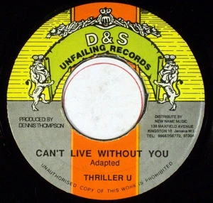 Thriller U - Can't Live Without You (7") (Very Good Plus (VG+)) - 3882478324 - Picture 1 of 2