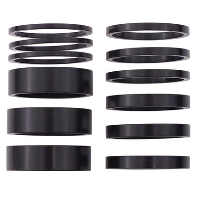 Bike Stem Spacer Set 12PCS Aluminium Alloy Headset Washers for 28 6mm Fork - Image 1 of 4