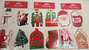 36 Christmas Tags  4 X 2.5 inch Craft Gold Cord Ribbon Tie on Style - Picture 1 of 8