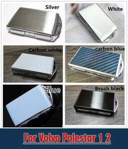 Car Silver Black Blue Zinc Alloy Replace Key Fob Cover Shell for Polestar 1 2 - Bild 1 von 12