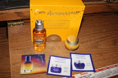 L'Occitane Bon Anniversaire! Best Of Beauty Trio Gift Set Immortelle Divine NEW! - Image 1 of 4