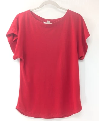 Christian Dior Separates Vintage 90’s Red T-Shirt Blouse Size Large- Flawed - Image 1 of 4
