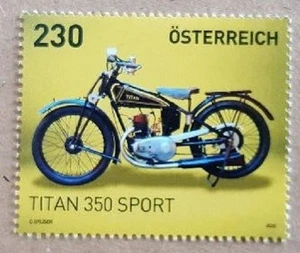 AUSTRIA 2022 TRANSPORT Vehicles. Motorcycles TITAN 350 SPORT - MNH - Picture 1 of 1
